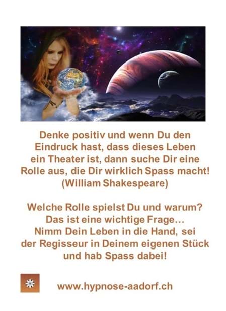 Denke Positiv, Hypnose Aadorf, vorwärst denken, Zukunft,Hypnose Aadorf,Sonja Rutz, Praxis in Aadorf, Unterbewusstsein, Sporthypnose, Stressmanagement, Ängste lösen