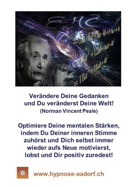 Gedanken, Unterbewusstsein, Positiv, Hypnpse Aadorf